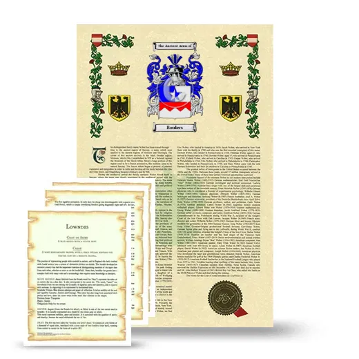 Boulers Armorial History and Symbolism package