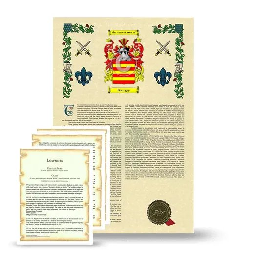 Bourgey Armorial History and Symbolism package
