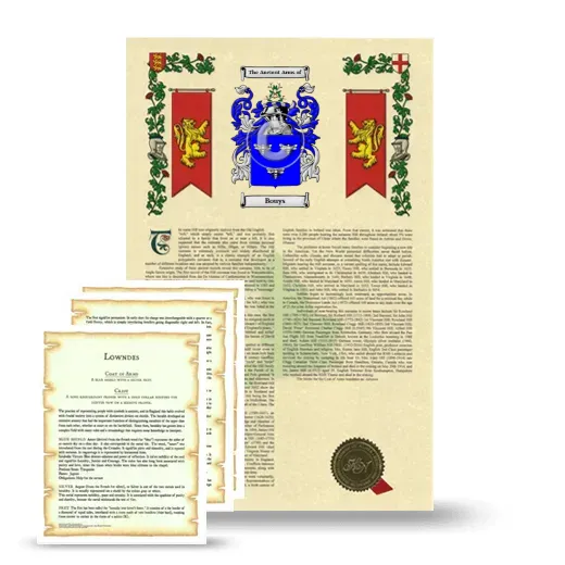 Bouys Armorial History and Symbolism package