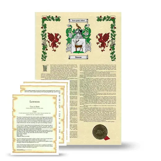 Bowne Armorial History and Symbolism package