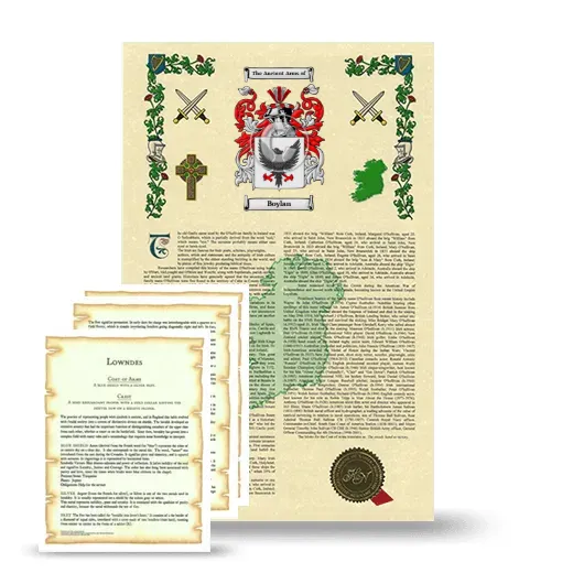 Boylan Armorial History and Symbolism package