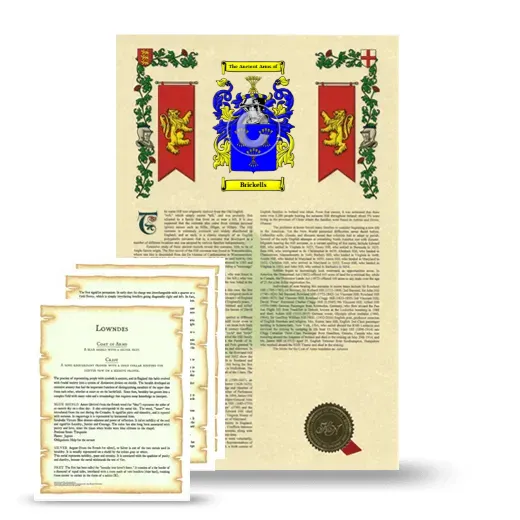 Brickells Armorial History and Symbolism package