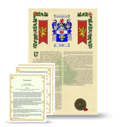 Brokie Armorial History and Symbolism package