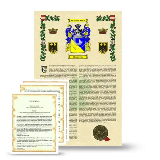 Bronstein Armorial History and Symbolism package