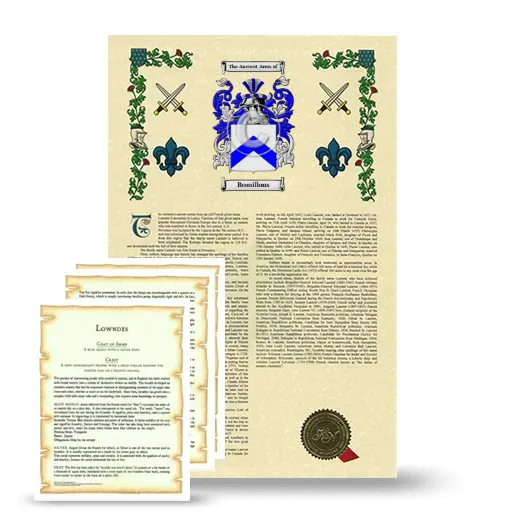 Brouillous Armorial History and Symbolism package