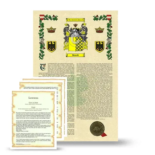 Brozek Armorial History and Symbolism package