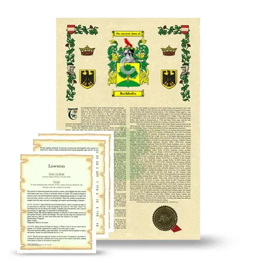 Buchholtz Armorial History and Symbolism package