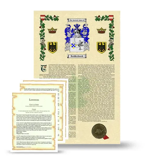 Buddenbrock Armorial History and Symbolism package