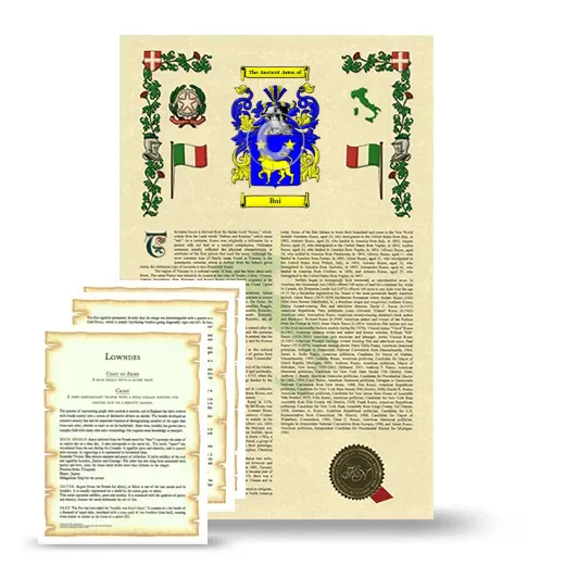 Bui Armorial History and Symbolism package