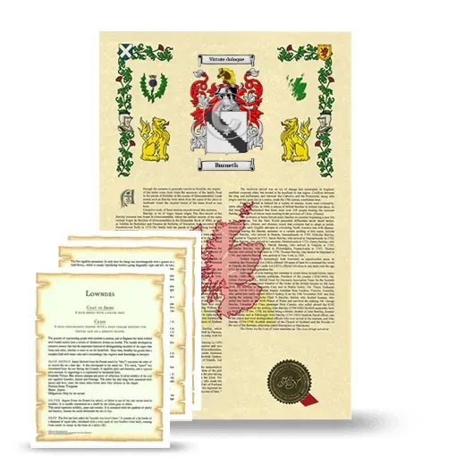 Burneth Armorial History and Symbolism package