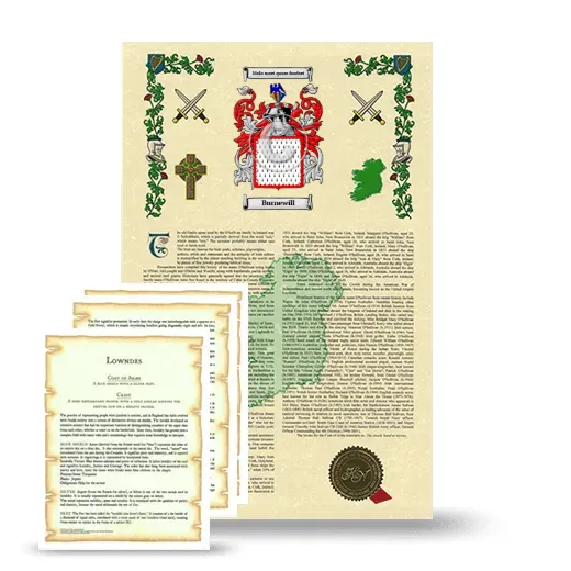 Burnewill Armorial History and Symbolism package