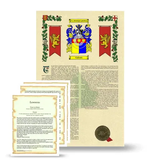 Calcott Armorial History and Symbolism package