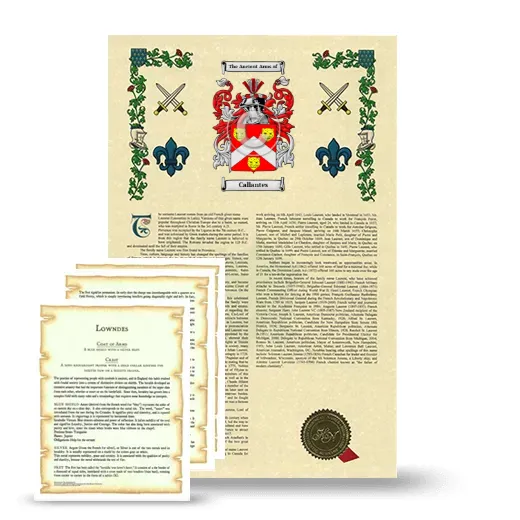 Callantes Armorial History and Symbolism package