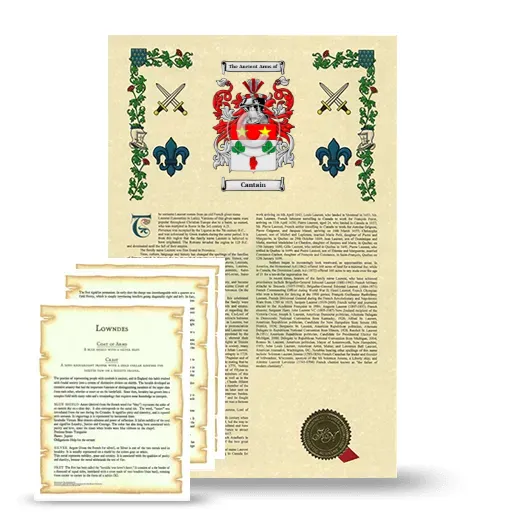 Cantain Armorial History and Symbolism package