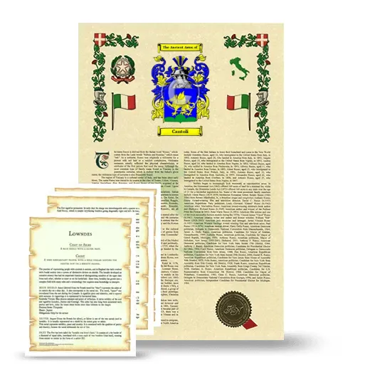 Cantoli Armorial History and Symbolism package