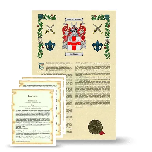 Cardinale Armorial History and Symbolism package