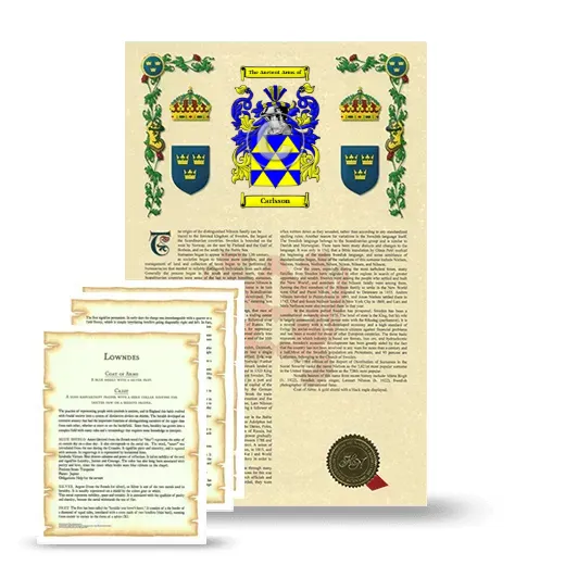 Carlsson Armorial History and Symbolism package