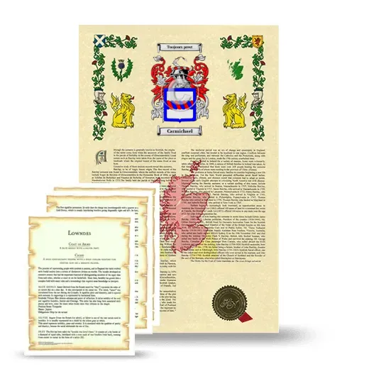 Carmichael Armorial History and Symbolism package