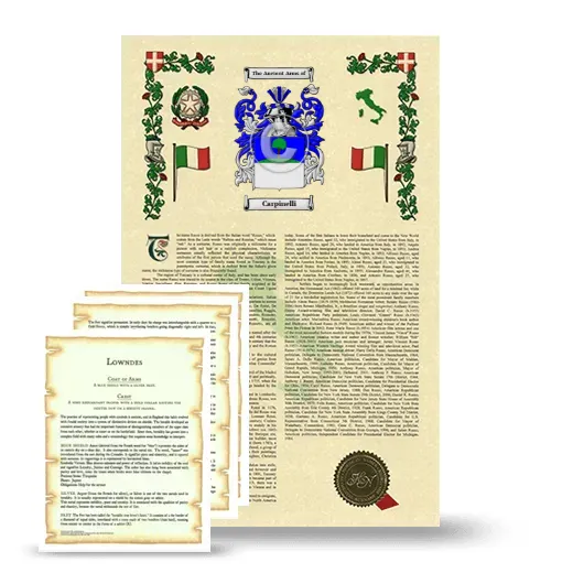 Carpinelli Armorial History and Symbolism package