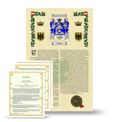 Carsten Armorial History and Symbolism package