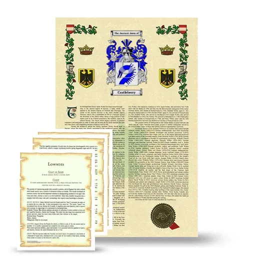 Castleberry Armorial History and Symbolism package