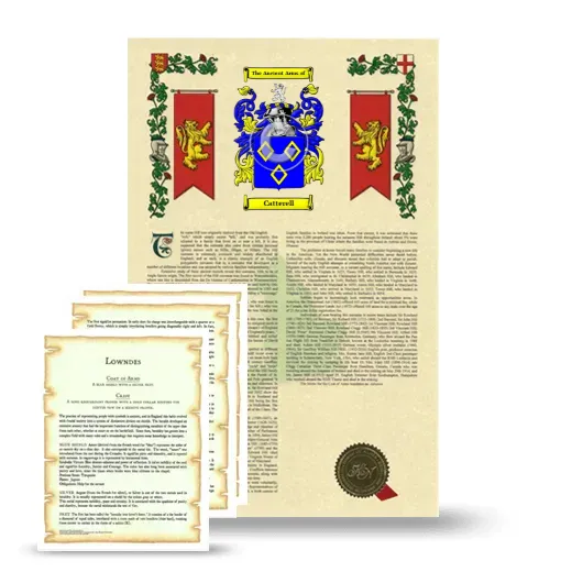 Catterell Armorial History and Symbolism package
