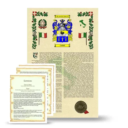 Cerioli Armorial History and Symbolism package