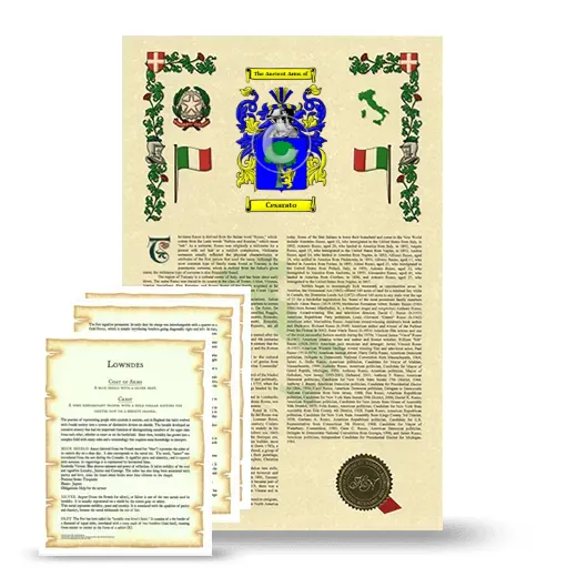 Cesarato Armorial History and Symbolism package