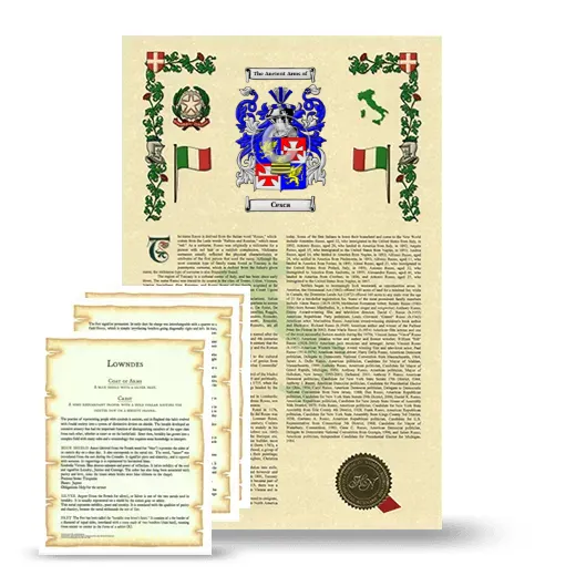 Cesca Armorial History and Symbolism package