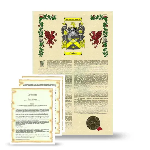 Challan Armorial History and Symbolism package