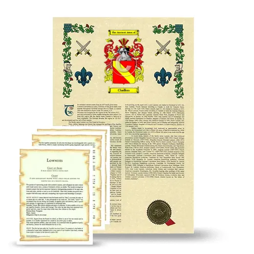 Challon Armorial History and Symbolism package