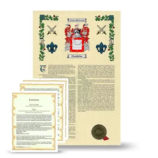 Chambelan Armorial History and Symbolism package