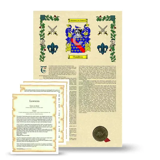 Chambray Armorial History and Symbolism package