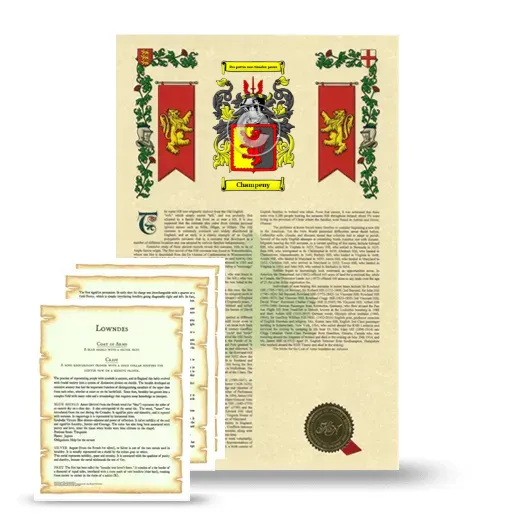 Champeny Armorial History and Symbolism package