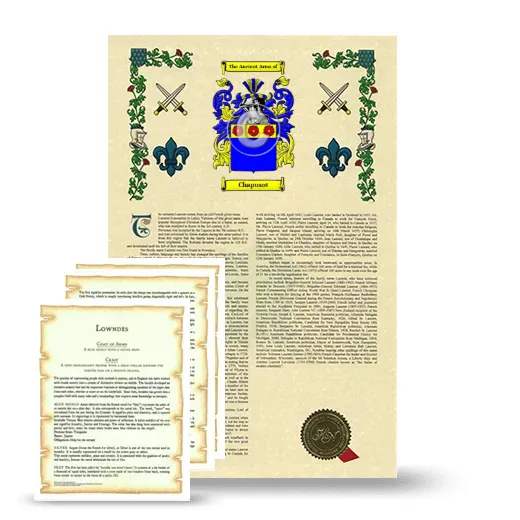 Chapusot Armorial History and Symbolism package
