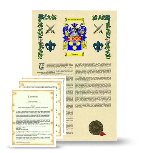 Charron Armorial History and Symbolism package