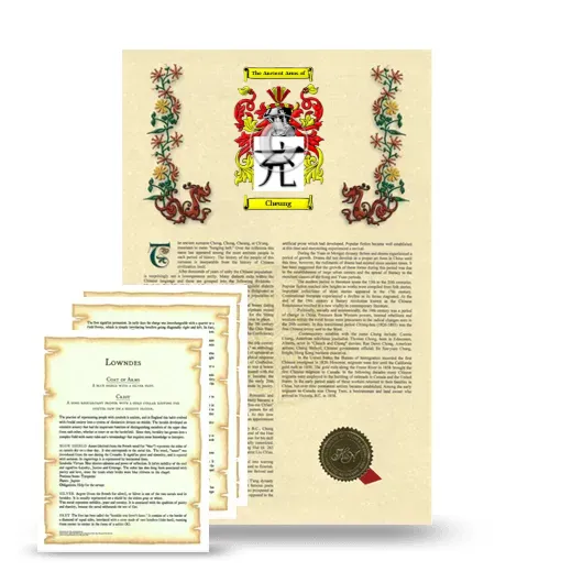 Cheung Armorial History and Symbolism package