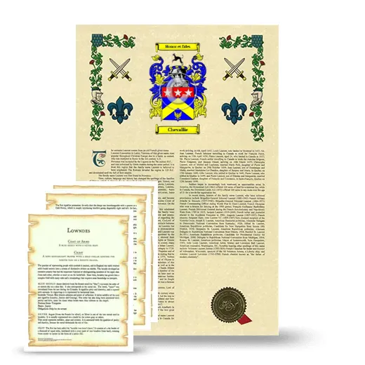 Chevallie Armorial History and Symbolism package