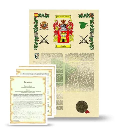 Ciriello Armorial History and Symbolism package