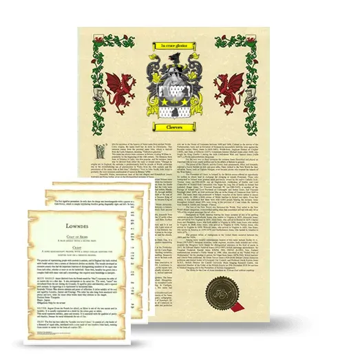 Cleeves Armorial History and Symbolism package