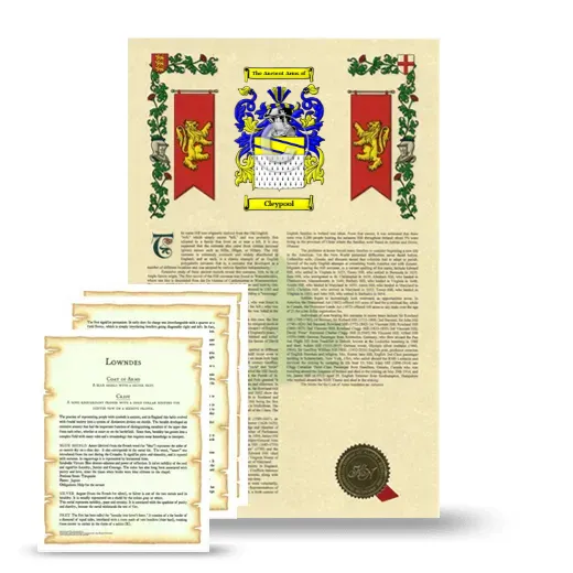 Cleypool Armorial History and Symbolism package