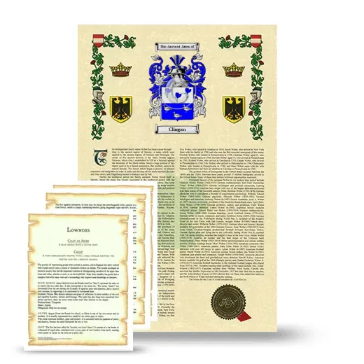 Clingan Armorial History and Symbolism package