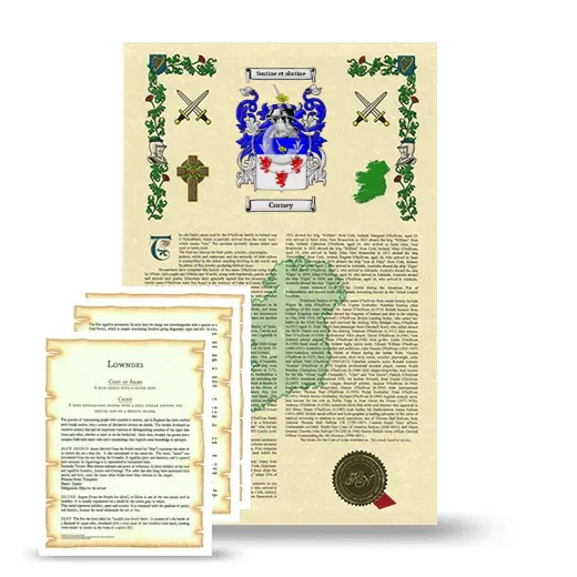 Corney Armorial History and Symbolism package
