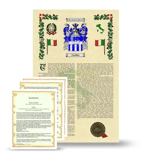 Cortiñas Armorial History and Symbolism package
