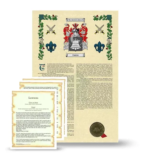 Costes Armorial History and Symbolism package