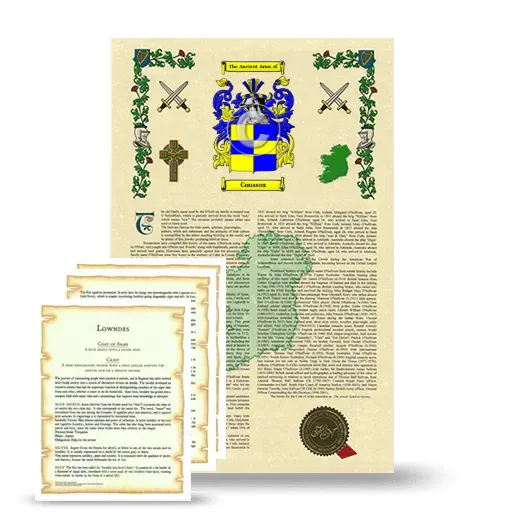 Coussox Armorial History and Symbolism package