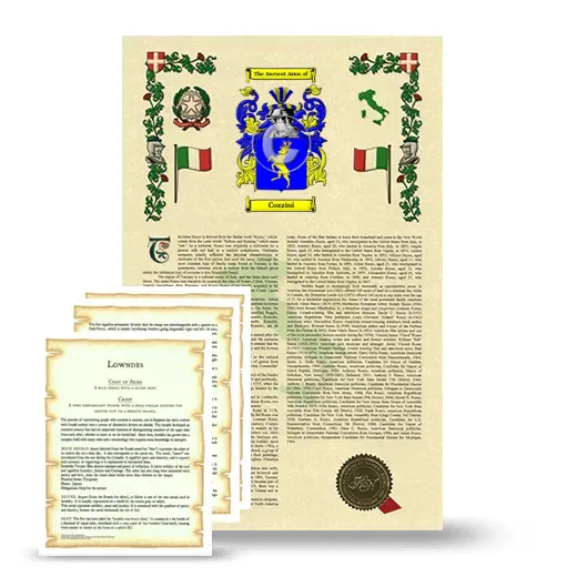 Cozzini Armorial History and Symbolism package
