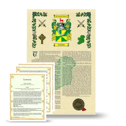 Crotteau Armorial History and Symbolism package