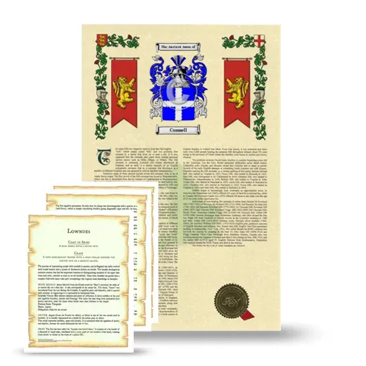 Cunnell Armorial History and Symbolism package