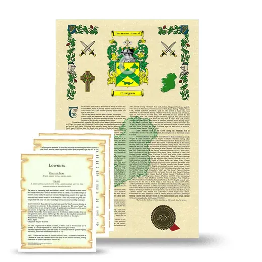 Currigan Armorial History and Symbolism package